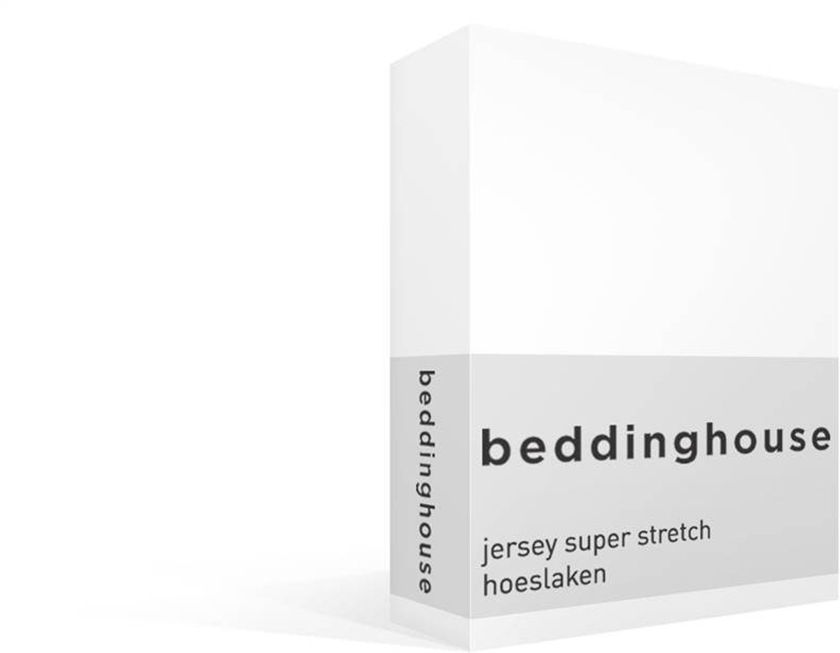 Beddinghouse jersey super stretch hoeslaken - 160x200/220 cm - Lits-jumeaux - White