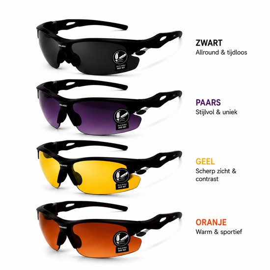 Outdoor zonnebril DUO SET (2ST) Dulaidu (Zwart) eigentijds design voor hardlopen - wielrennen - fietsen - wandelen - vissen van OutDoor — afbeelding 5