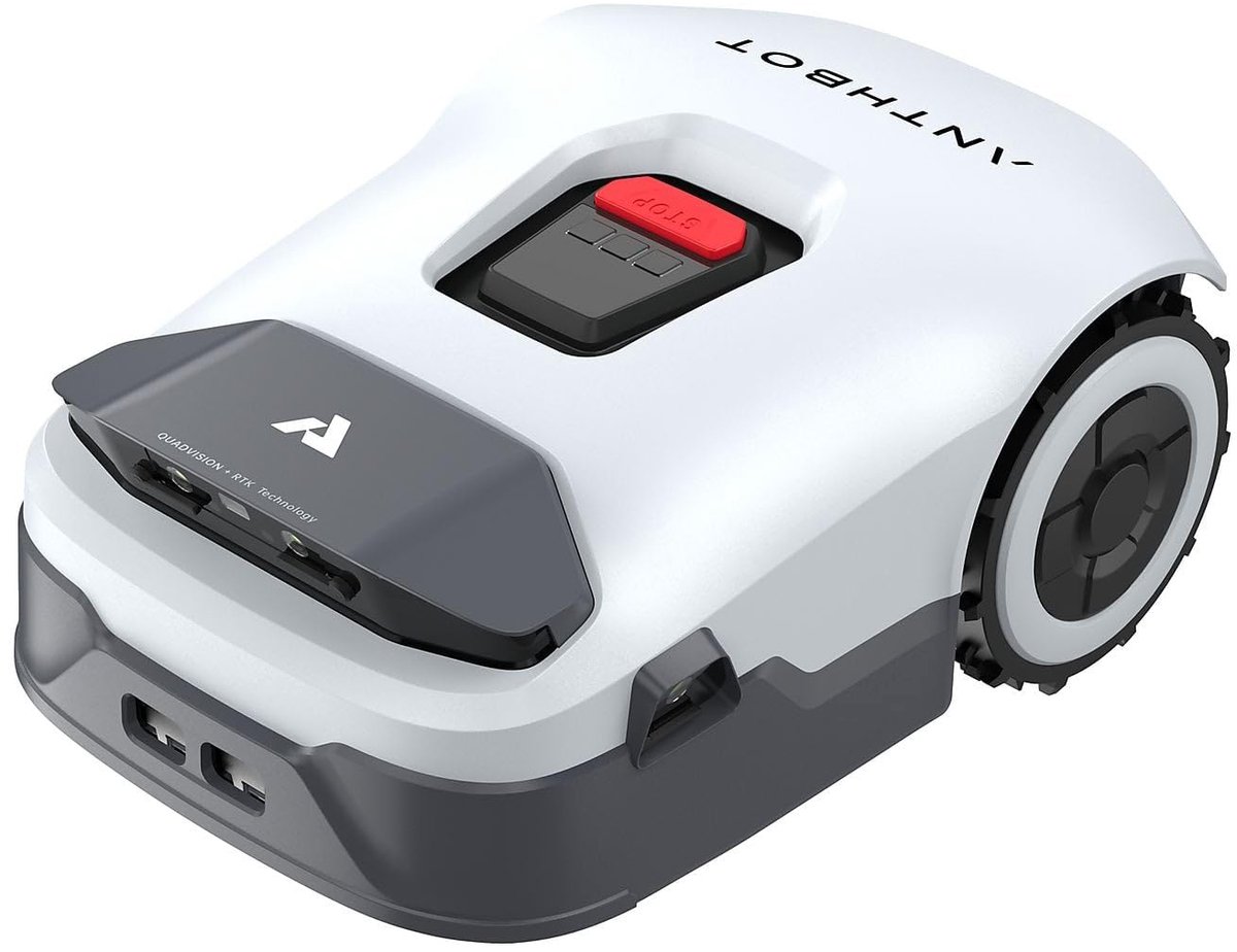 ANTHBOT Genie 600E – Robotmaaier – Full-Band RTK & AI Vision – Robotmaaier zonder begrenzingskabel – 900m² – AI Obstakelvermijding — 4 Camera’s NRTK — IPX6 — Bediening via de app — Super Stil 58 dB
