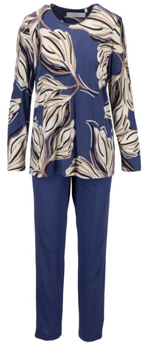 Ringella Katoenen dames pyjama diepblauw Ringella - Blauw - Maat - 44