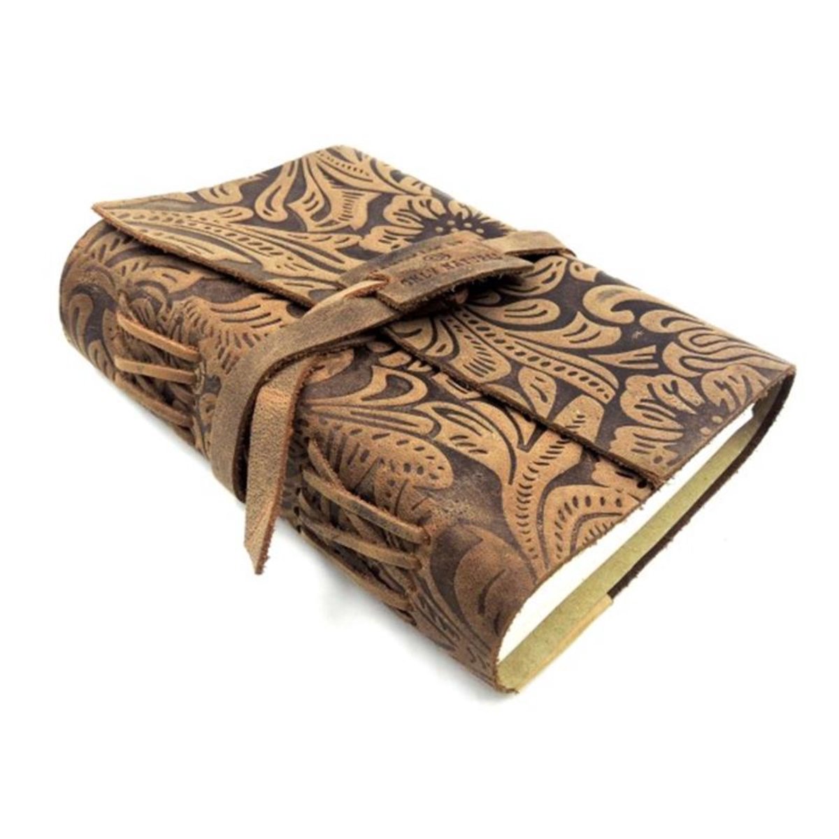 OnlyNatural-notitieboek-buffalo leather-handcrafted-18x13cm