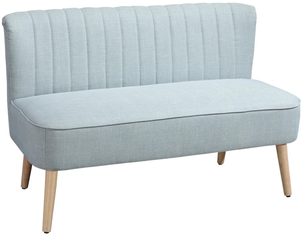 2-Zitsbanken - Zachte Vulling - Onderhoudsvriendelijke Hoes - Draagvermogen tot 220 kg - 117 x 56,5 x 77 cm - Lichtgroen