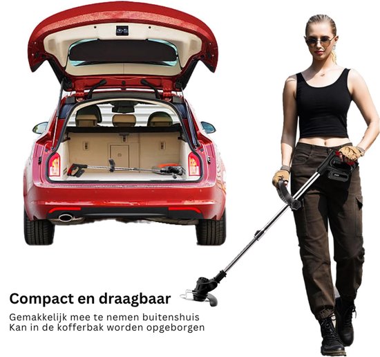 DYVNS® Elektrische Onkruidborstel - Voegenreiniger - Voegenborstel - Onkruidverwijderaar - 2 Accu's - 16 Messen — afbeelding 2