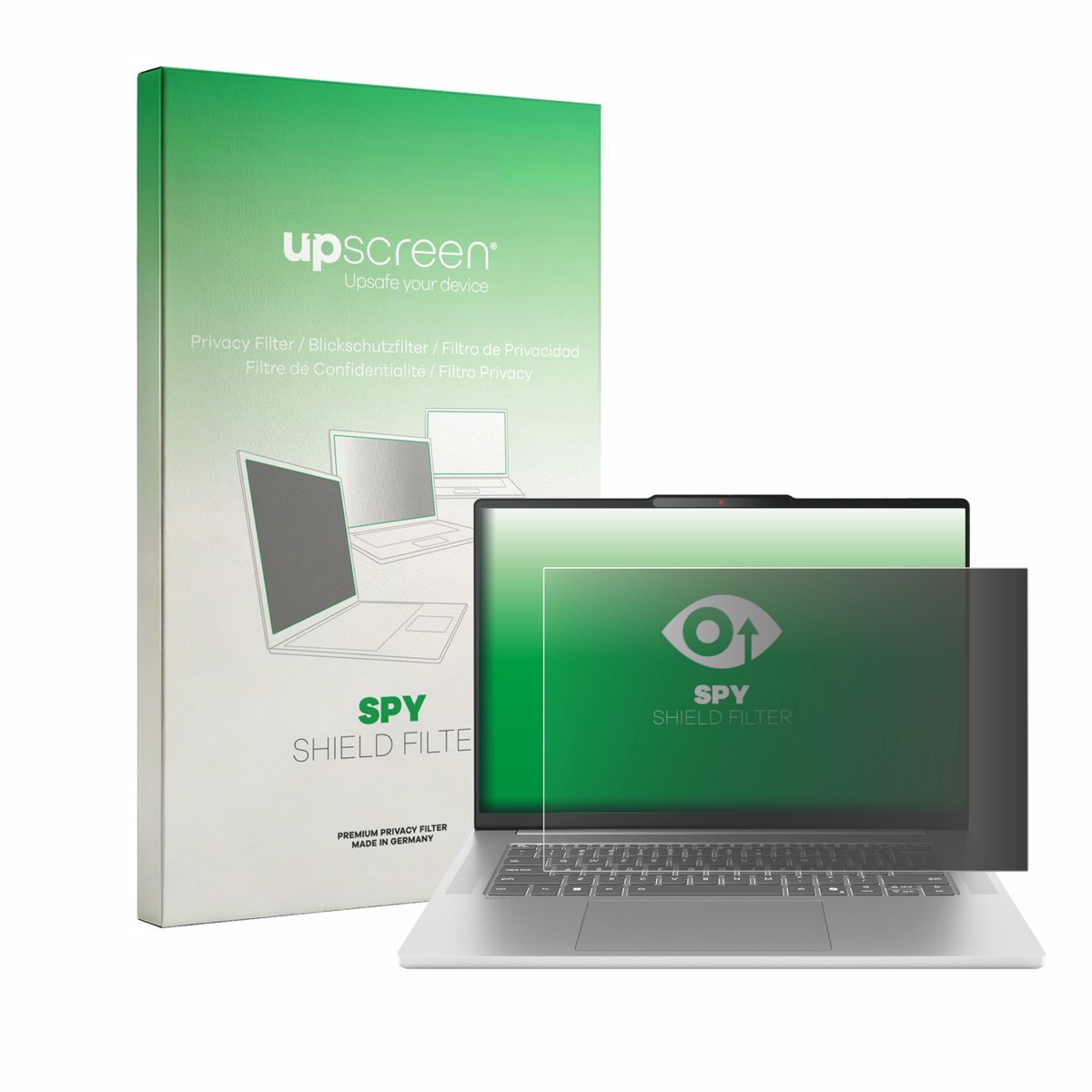 upscreen - privacyscherm voor Lenovo IdeaPad Slim 5 15ARP10 15.1" - privacy filter screenfilter Blauwlichtfilter