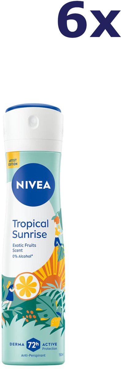 6x Nivea Deospray – Tropical Sunrise 150 ml