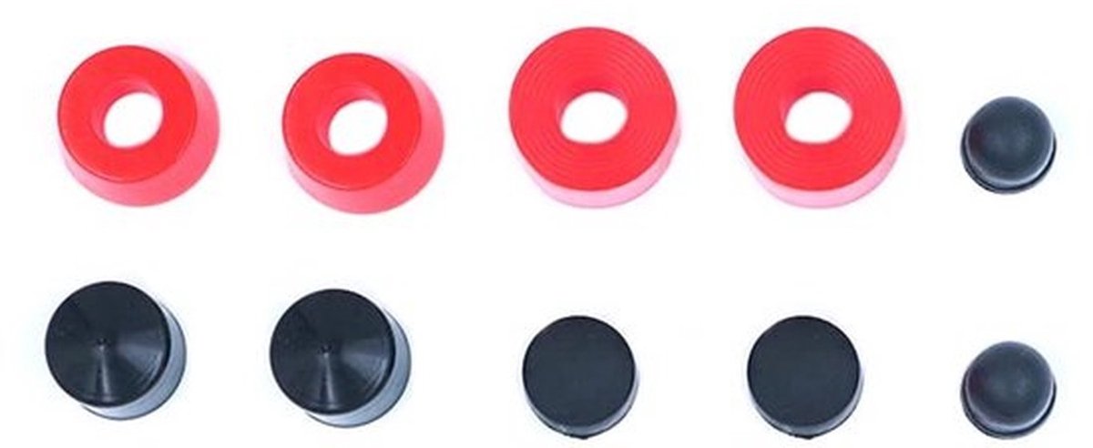 Skateboard Truck Rebuild Kit 10-Pack - Bushings/Pivot Cups - PU - Schokbestendig - Lichtgewicht - Duurzaam Accessoireset