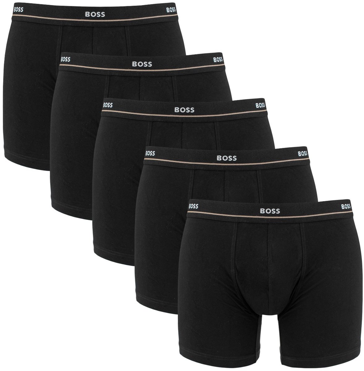 HUGO BOSS Essential boxer briefs (5-pack) - heren boxers normale lengte - zwart