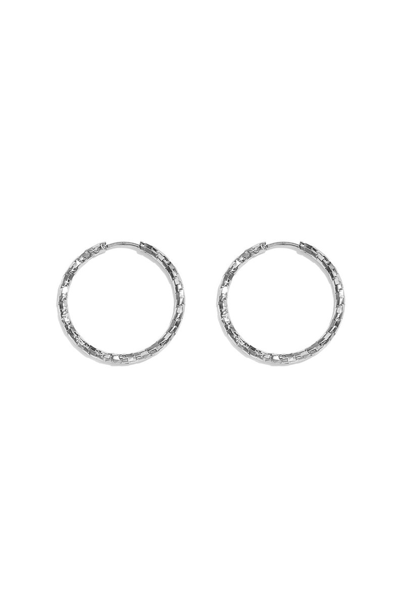Kyra - Hoops - Stainless Steel - - Zilver