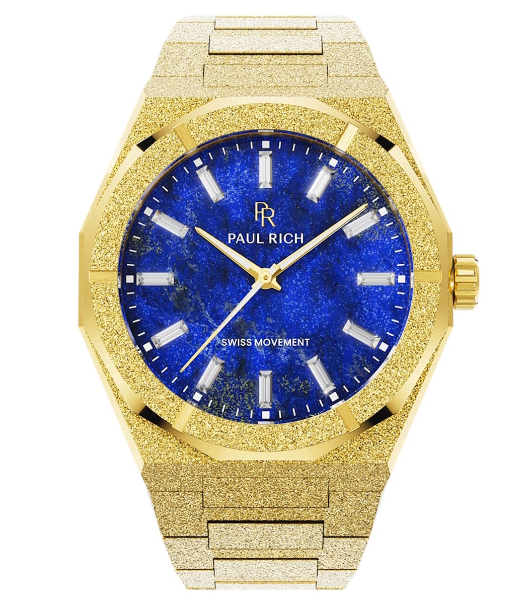 Paul Rich Frosted Star Dust II Lapis Nebula Gold Horloge