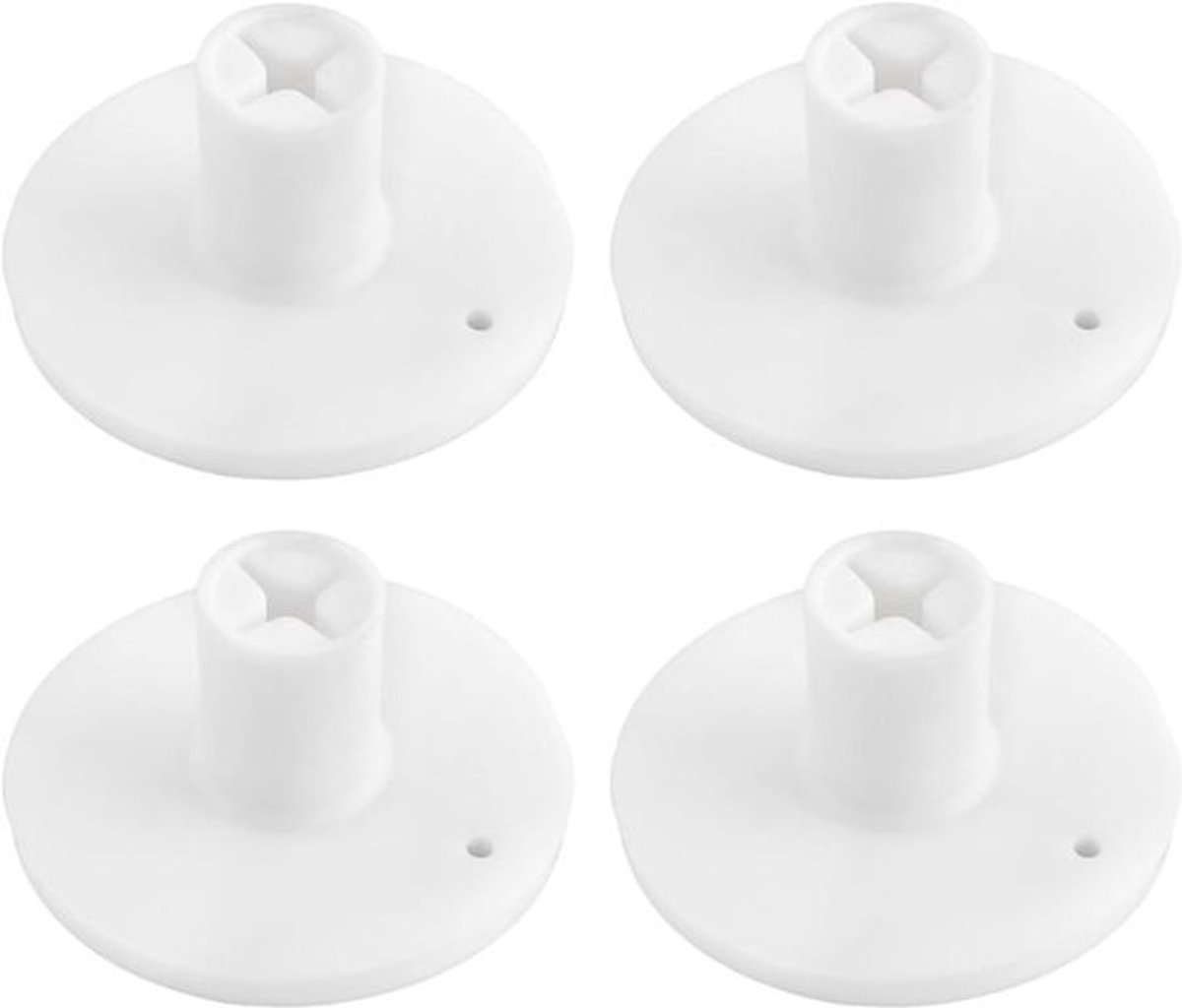 Golf Tee Set 25 mm Rubber Verstelbare Hoogte - Driving Range Accessoires - Golfballen Houder - Wit