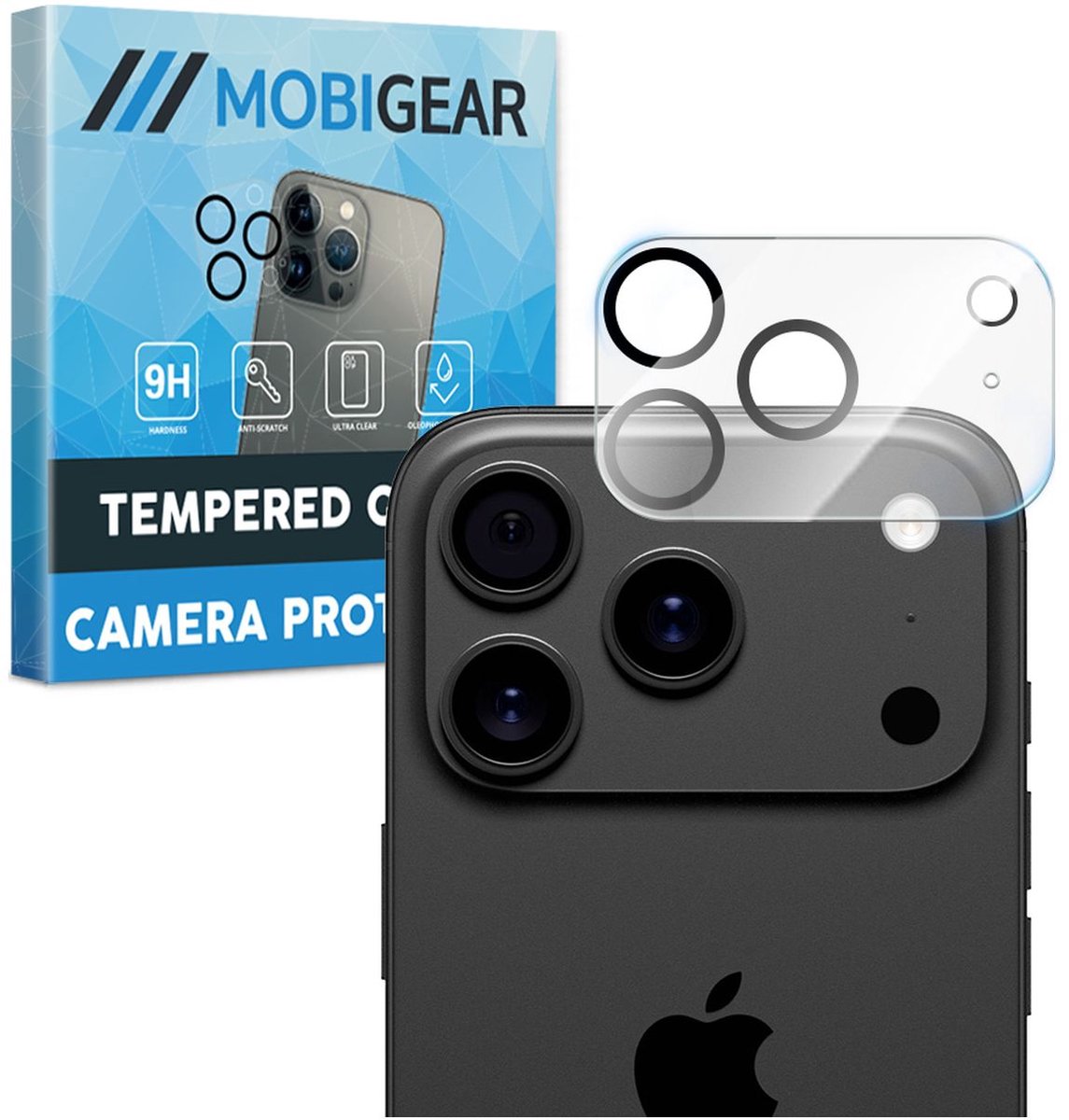 Mobigear Screenprotector geschikt voor Apple iPhone 18 Pro Glazen | Mobigear Camera Protector