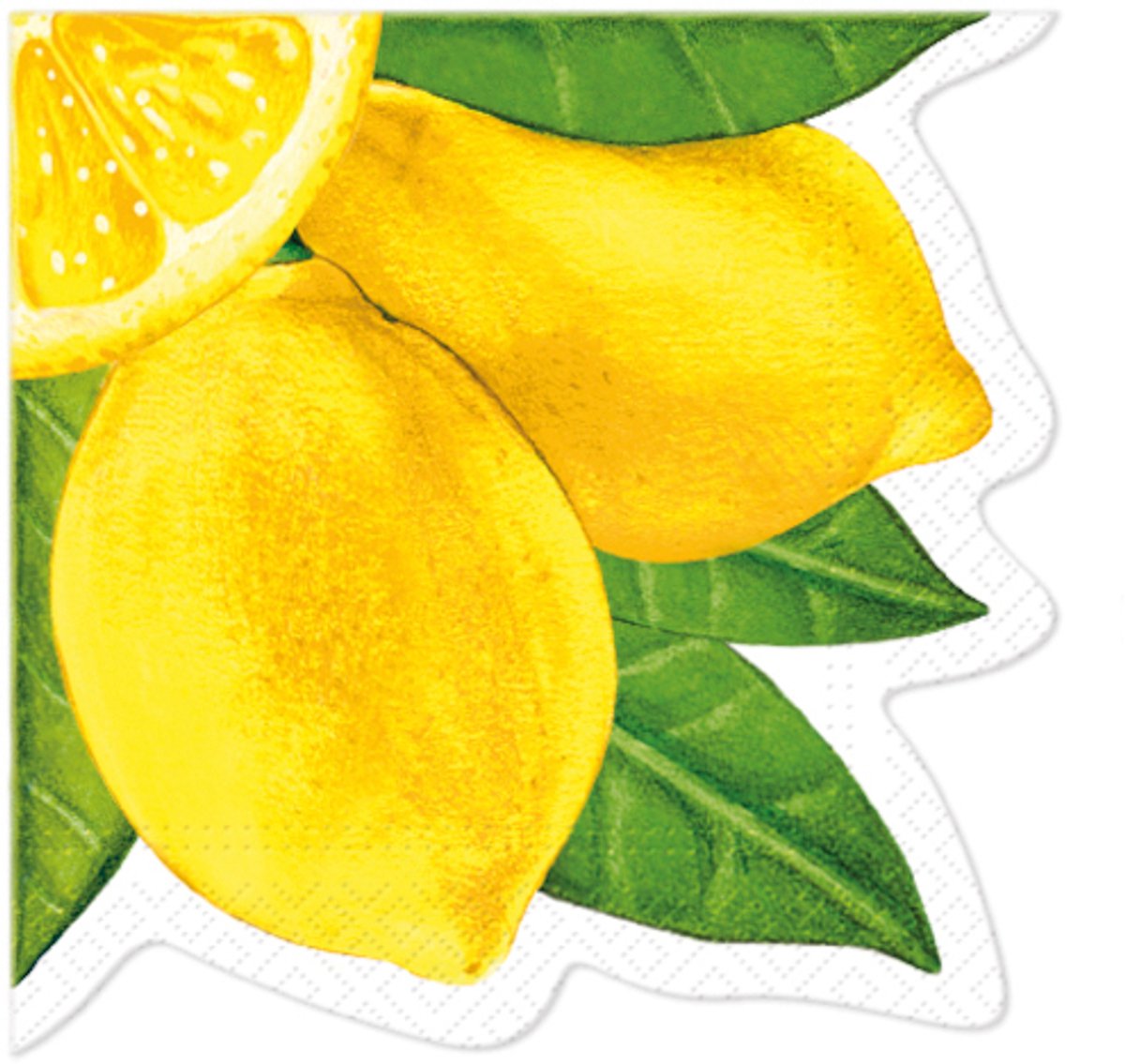 Gevormde servetten - Shape Pure Lemons - PAW Decor - 32 cm