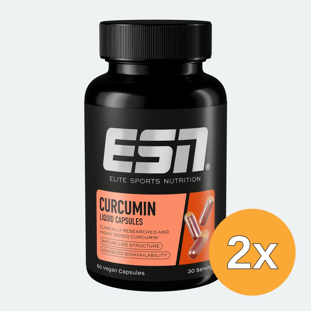 2x ESN Curcumin Liquid Capsules (60 capsules)