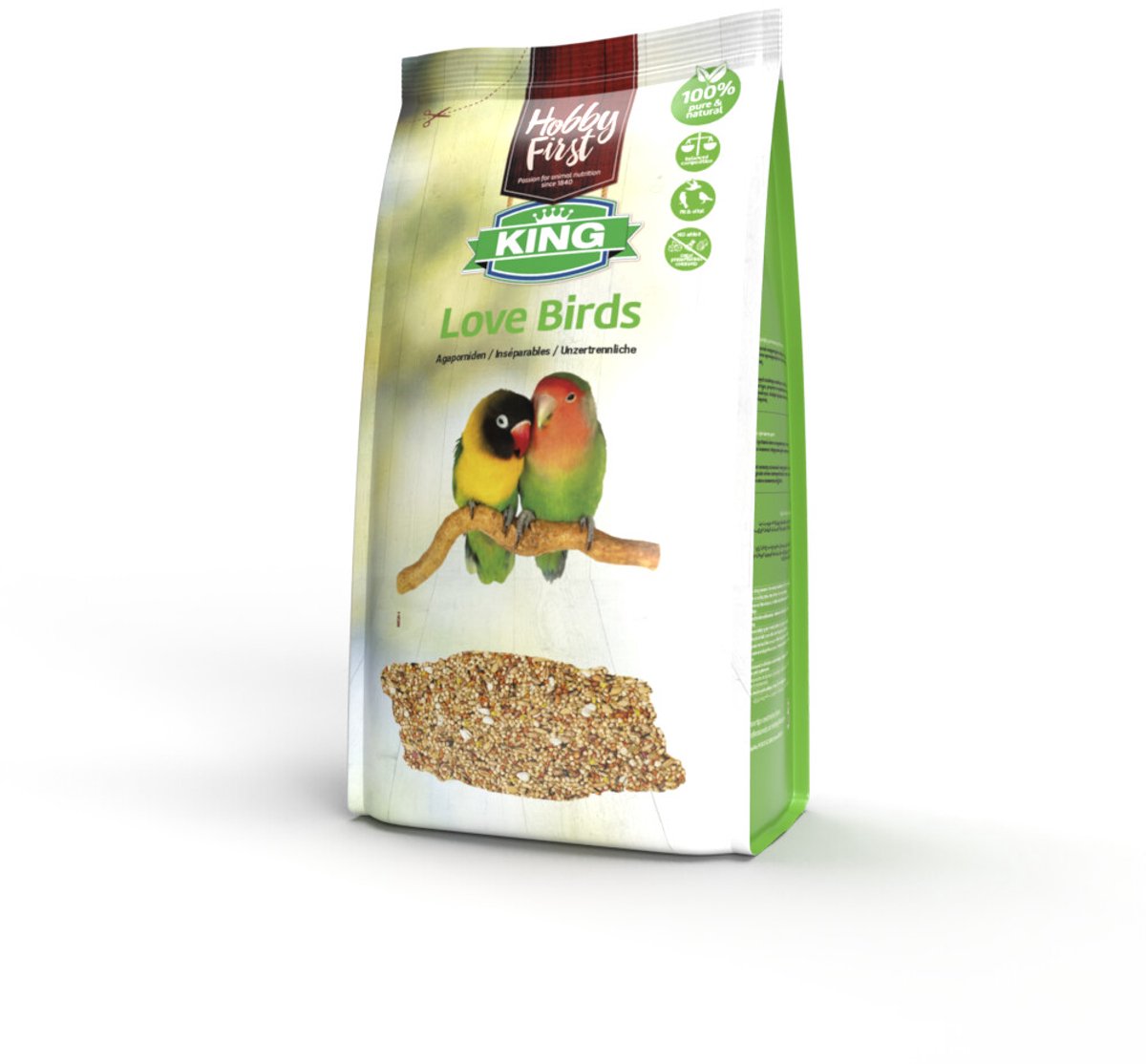 HobbyFirst King Agaporniden - 3 x 4 kg - Voordeelverpakking