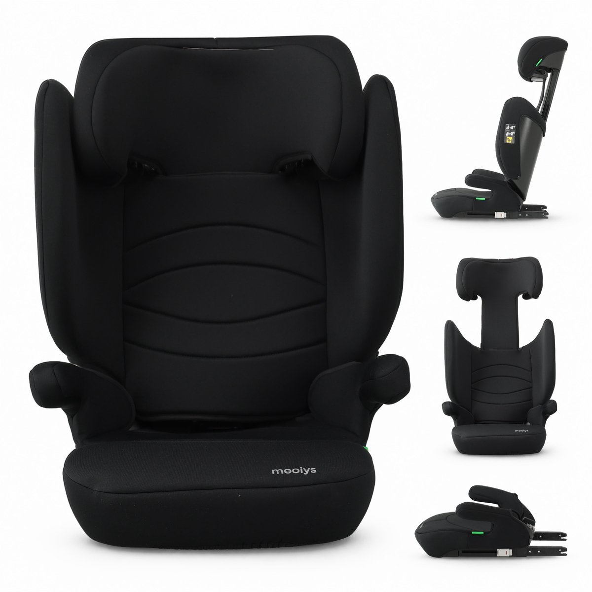 Mooiys Daisy Isofix i-Size Autostoel - 100 tot 150 cm - Zwart