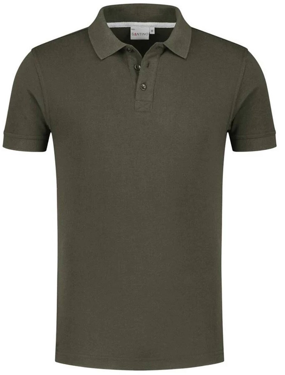 SANTINO MAX+ EXTRA LANG Poloshirt M / Donker kaki