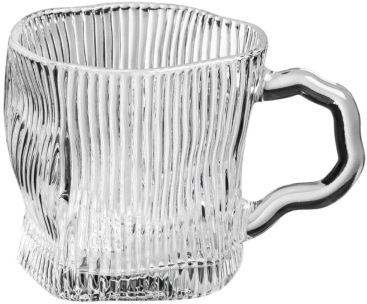 Bricard Ronda Lines Theeglazen - Set van 6 - Geribbeld Glas