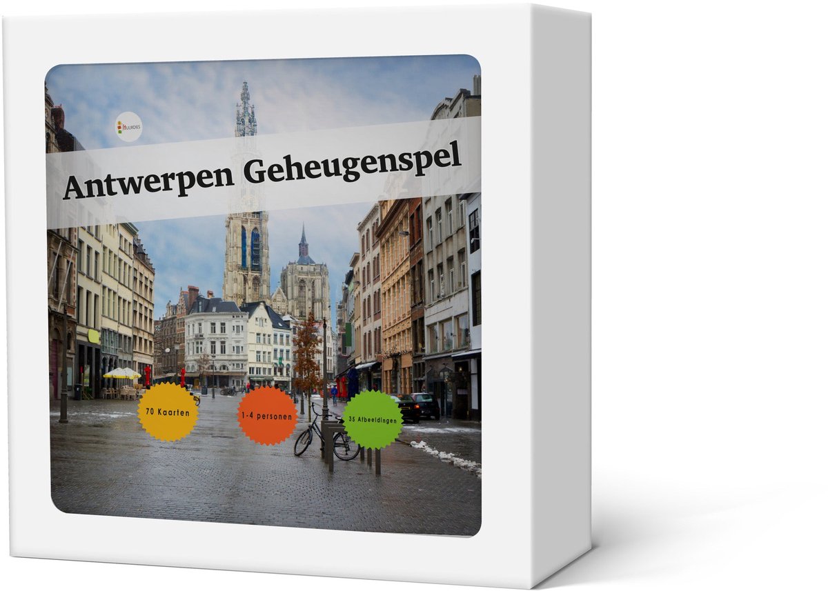 Geheugenspel Antwerpen - Kaartspel 70 kaarten - gedrukt op karton