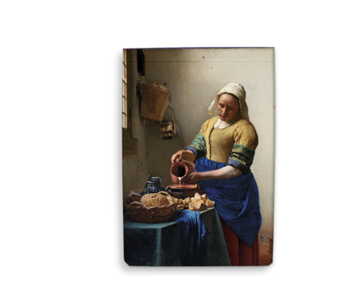 Notitieboek A6 – Vermeer Het melkmeisje – Blanco Notitieboekje – Softcover – MuseumEditions