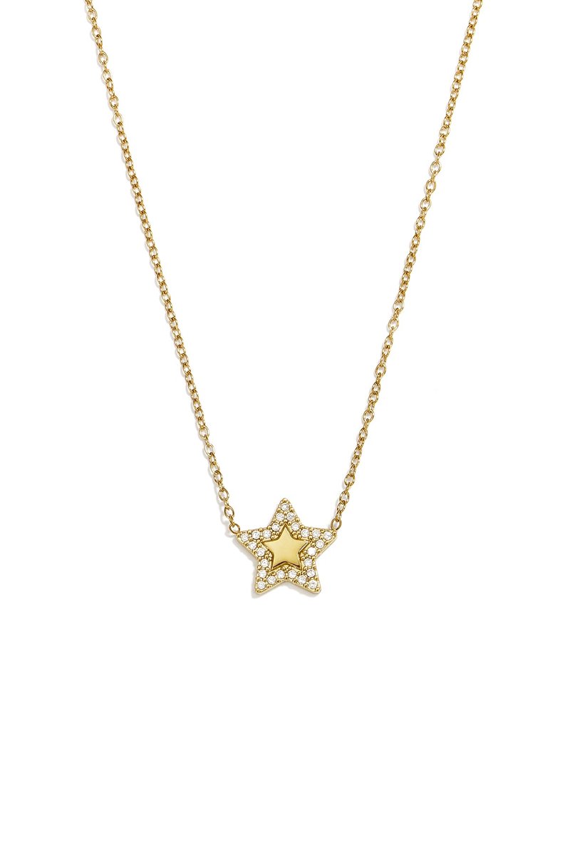 Nova - Ster Ketting - Goud - Stainless Steel - - Goud