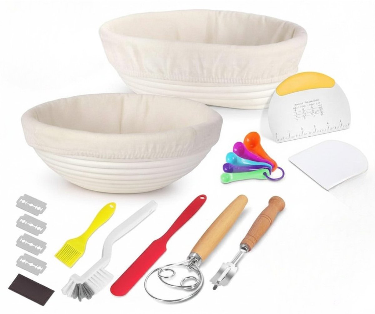 KIRA® Zuurdesem Starter Set - 15 Stuks - Zuurdesem Starterset - Zuurdesem - Naturaal - 20cm x 23cm x 17cm