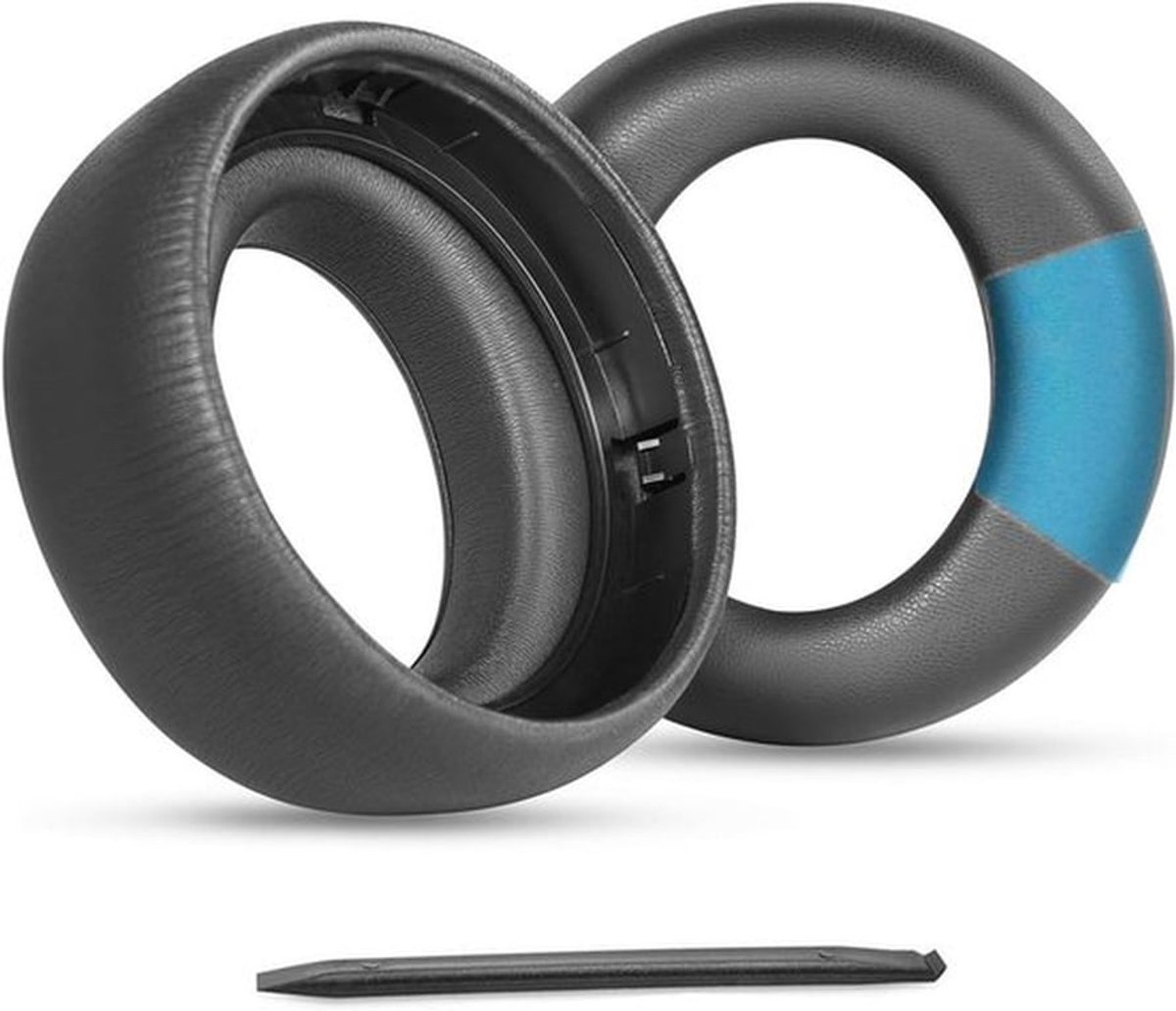 Vervangende oorkussens voor draadloze headset - eiwit lederen covers - PlayStation compatibel - onderdelen.