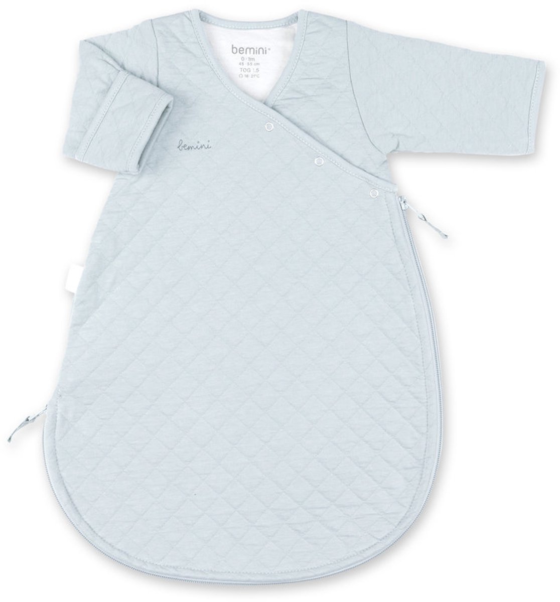 BEMINI Babyslaapzak - MAGIC BAG 0-1m - TOG 1.5 - Gewatteerd comfort - Glacier