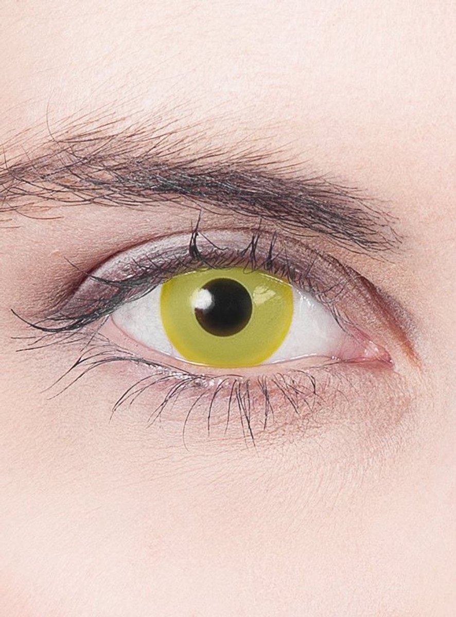 Gele Contactlens Met Sterkte - Carnaval Halloween