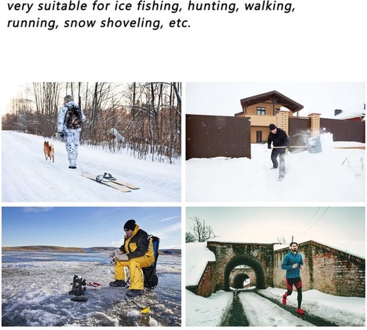 Sneeuwschoenen Grof - Antislip Schoenhoezen - Waterdicht Rubber - Uitstekende Tractie - Verbeterde Stabiliteit - Veilig Lopen