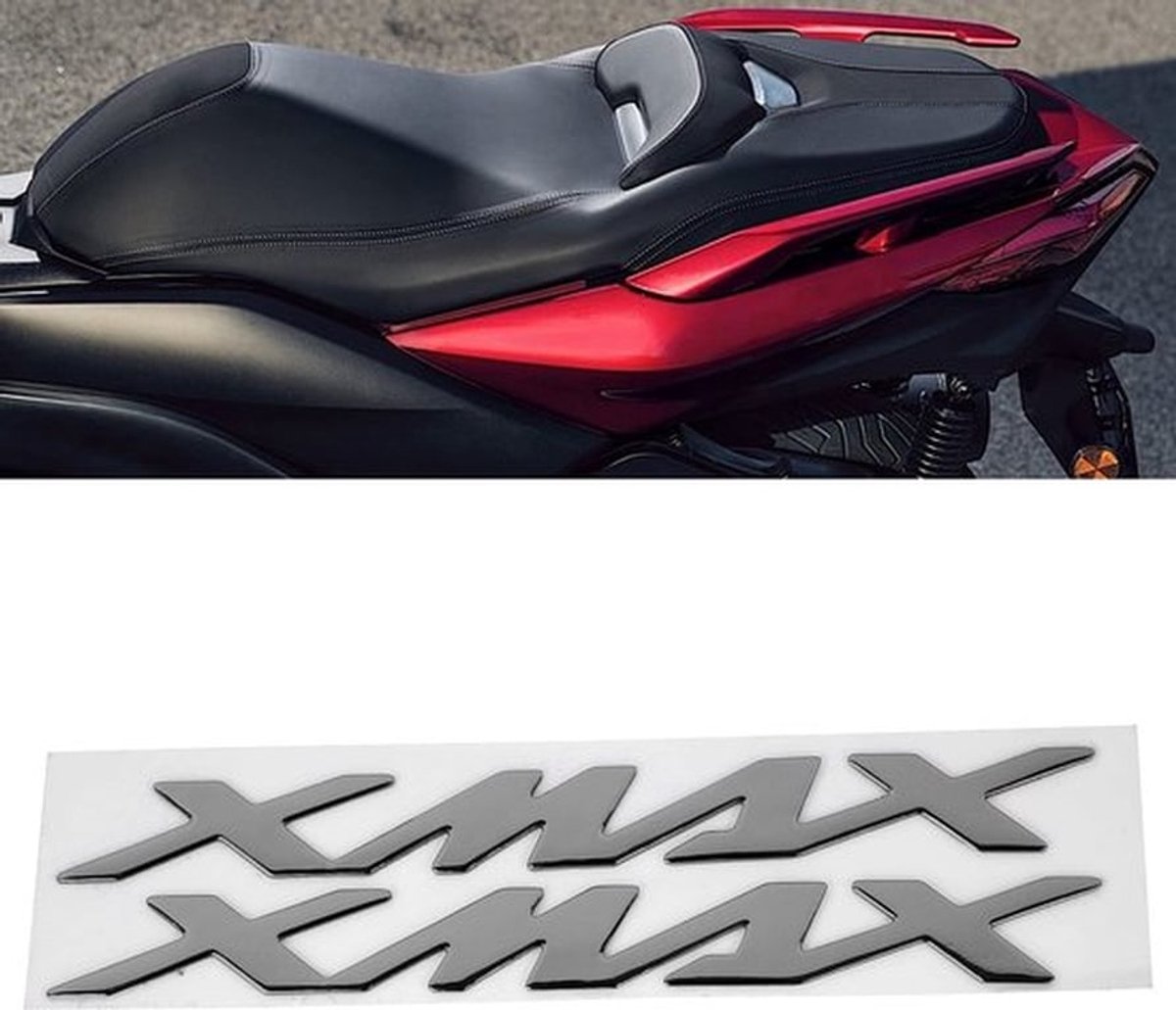 Driedimensionale Stickers - Flexibel Kunststof - Waterdicht - Motorfiets Sticker - Voor X-MAX/XMAX 125/250/400 - Eenvoudig aan te brengen - Motorfietsstickers
