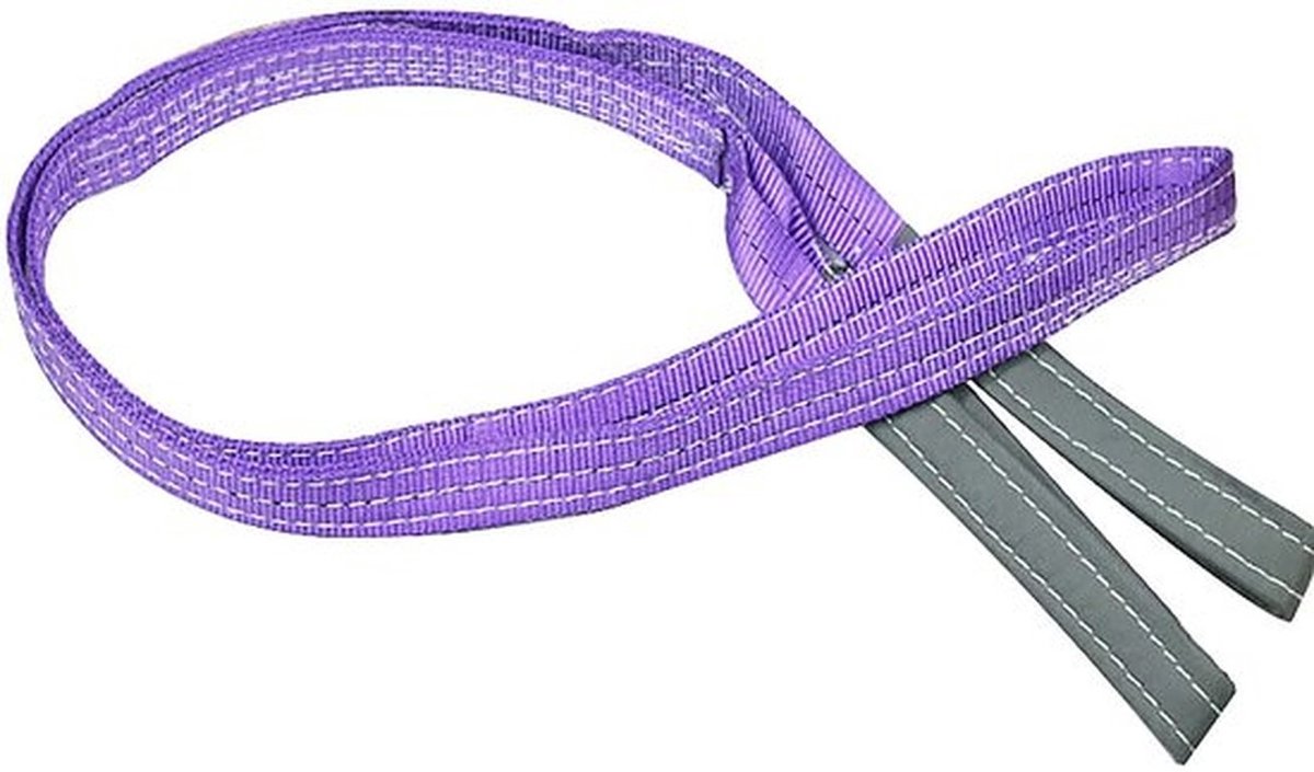 Hefriem 1T - Duplex Polyester - Snij- en Slijtvaste Behandeling - Versterkte Hefogen - 1 Meter - Tot 1000 kg Werkbelasting - Hefsling