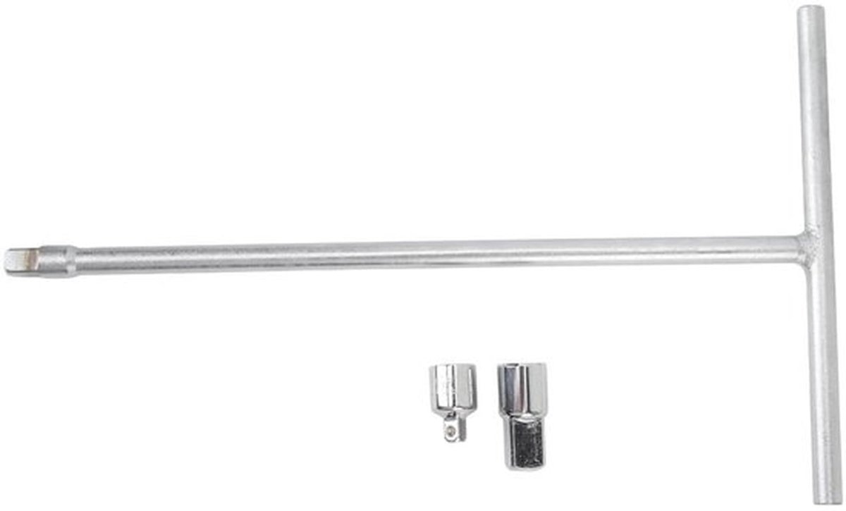 T-handle sleutelset 3/8 inch met 1/4 en 1/2 inch adapters - Duurzaam en krachtig