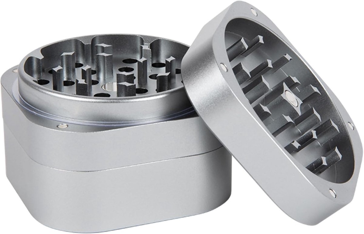 Grinder - Veelkleurig - 7 x 7 x 5 cm - Kruidensnijder van Hoge Kwaliteit - Voor Thuisgebruik