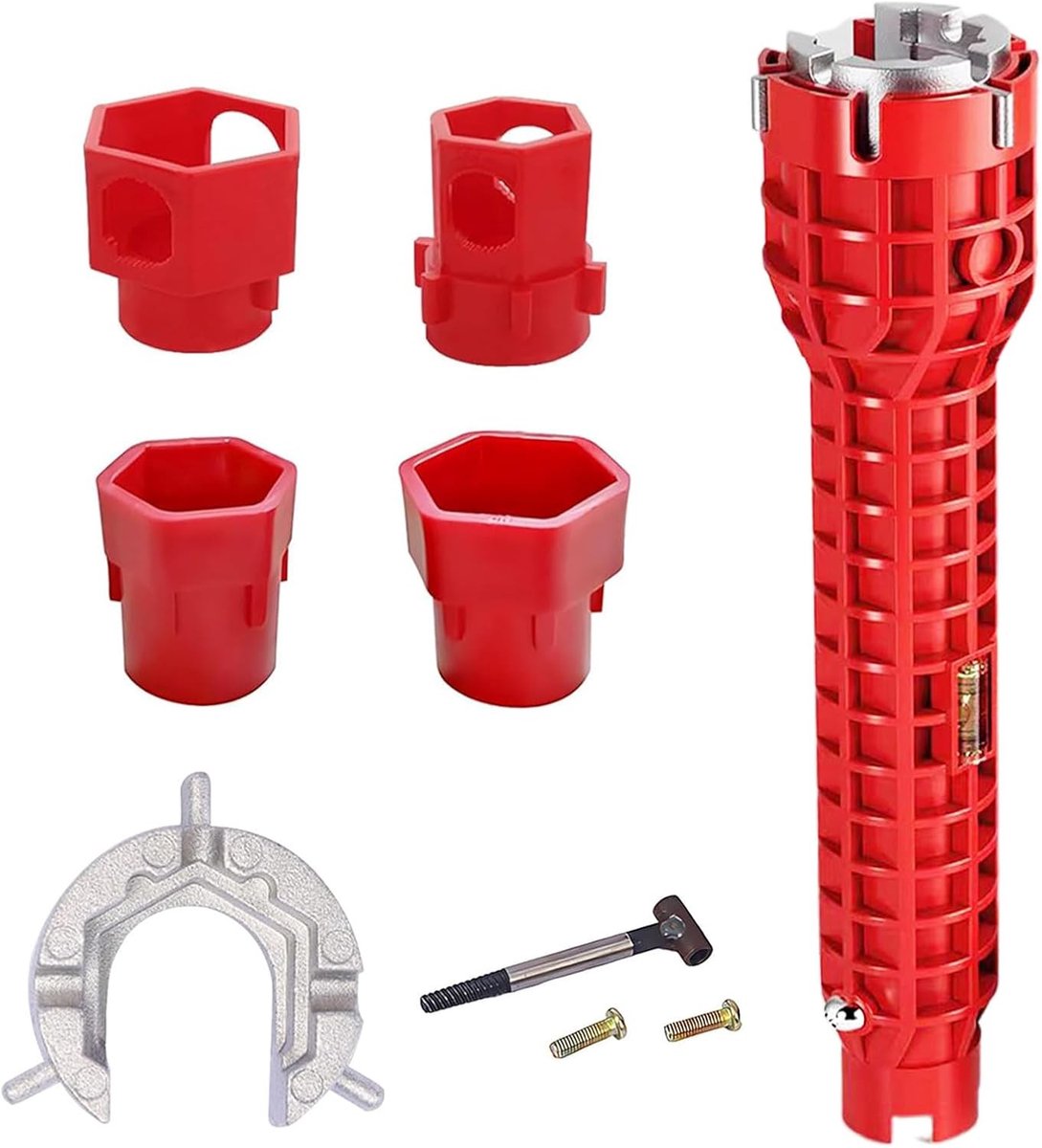 Armatuursleutel - Multifunctionele 8-in-1 Wastafelsleutel - Voor Keuken en Sanitair