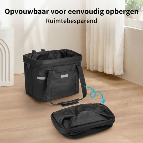Lìon® Fietsmand Hond - Hondenmand voor op de Fiets - Voorop - Zwart - 34cm x 24cm x 28cm van lion — afbeelding 3