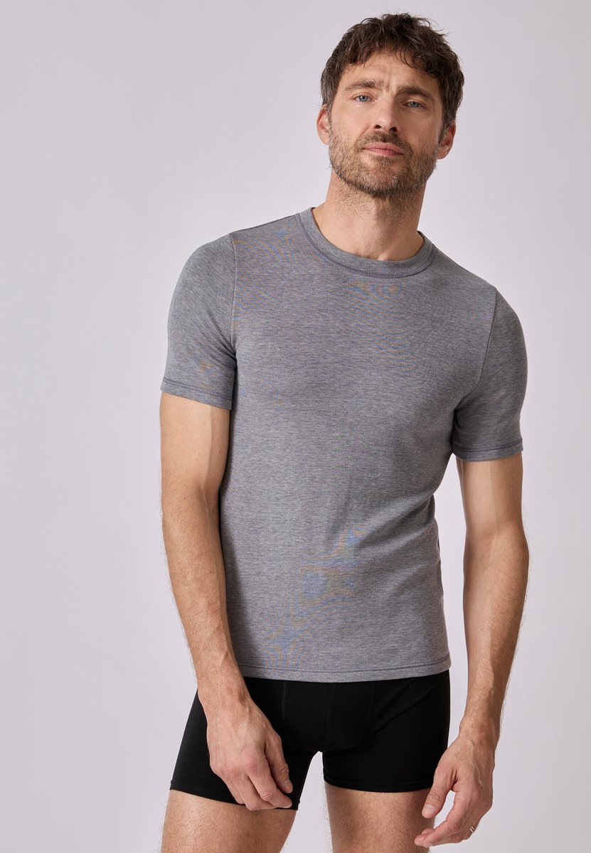 Damart - Thermolactyl Sensitive T-shirt met korte mouwen - Heren - Grijs - (110-117) XL