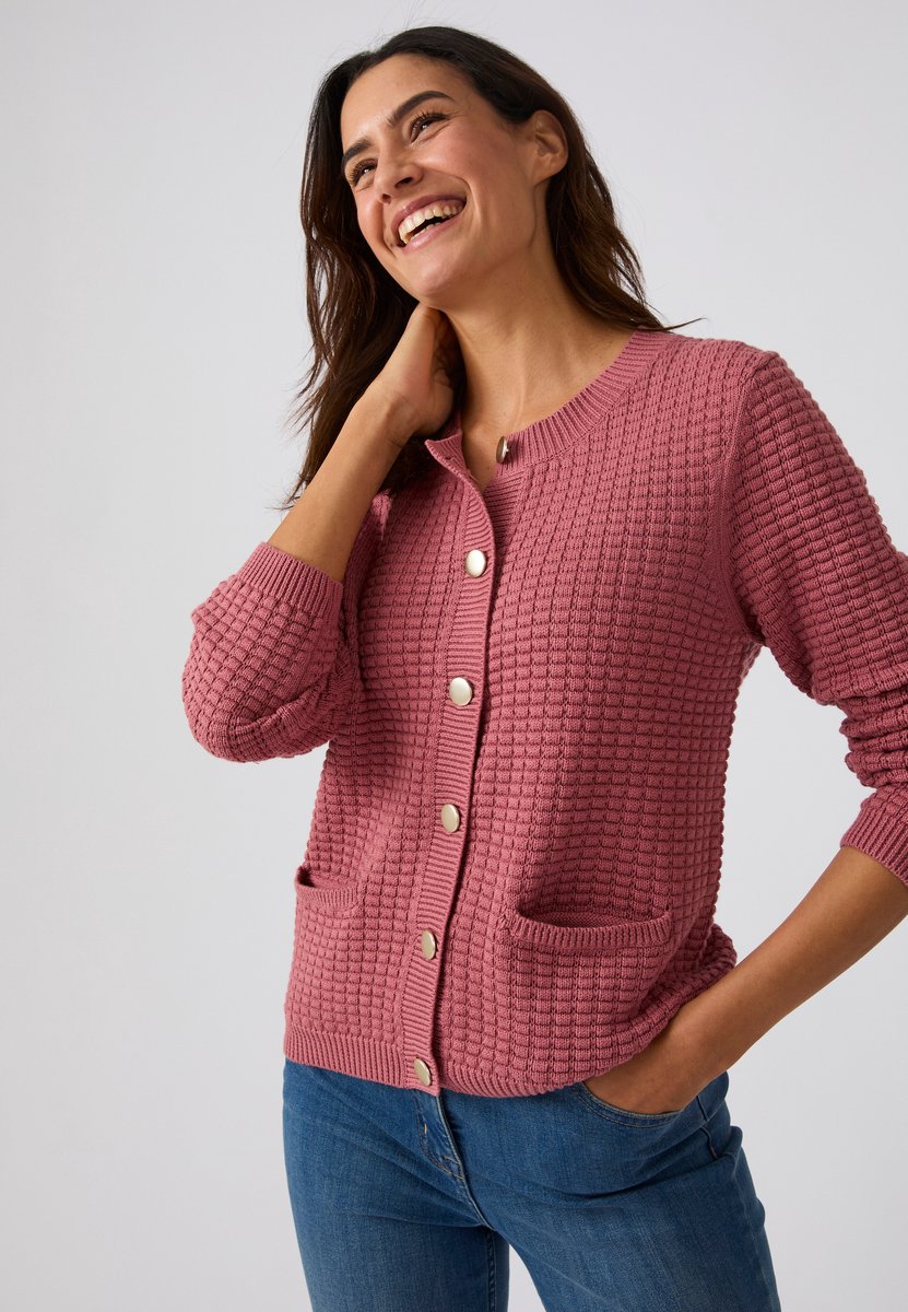 Damart - Vest zuiver katoen. - Dames - Roze - M