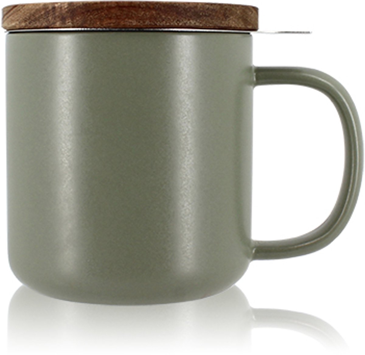 Ogo Living - Juliet - theetas met zeef - amandel groen - 300ml