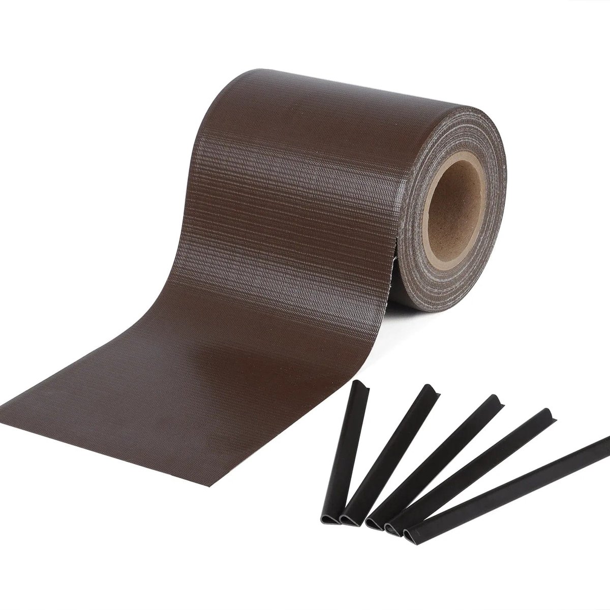 Privacyscherm tuin Bruin - Weerbestendig, eenvoudig te monteren - 35 meter x 19 cm