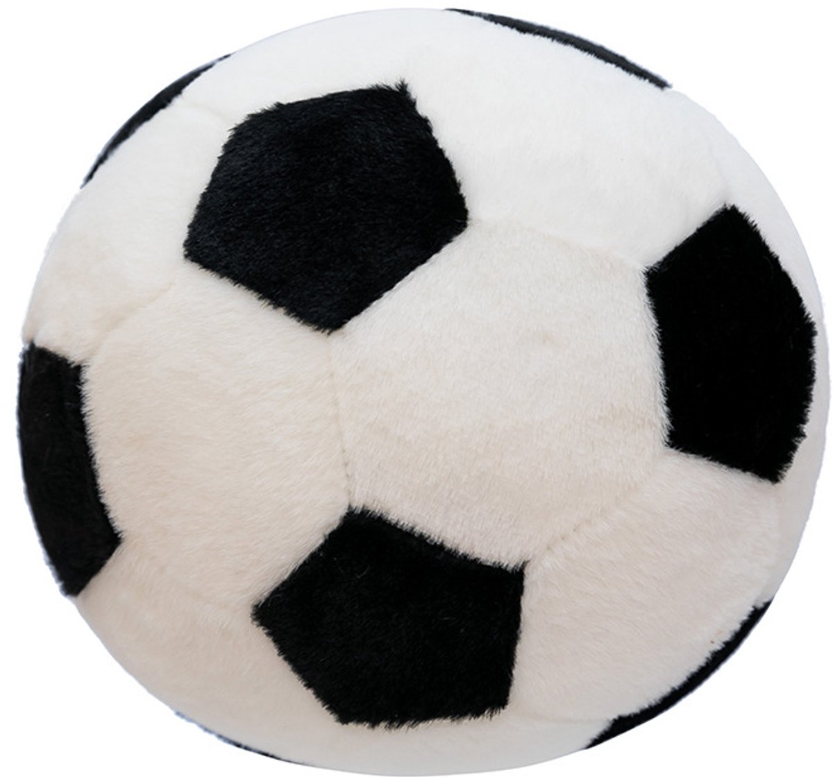 Wereldbeker voetbal knuffel - Voetbal pluche speelgoed - Voetbal kussenknuffel - Herdenkingscadeau voor wedstrijden - Voetbal decoratie kussen - 22 cm - Zacht en pluizig - Cadeau voor kinderen - Sportcadeau voor voetbalfans - Wit & zwart