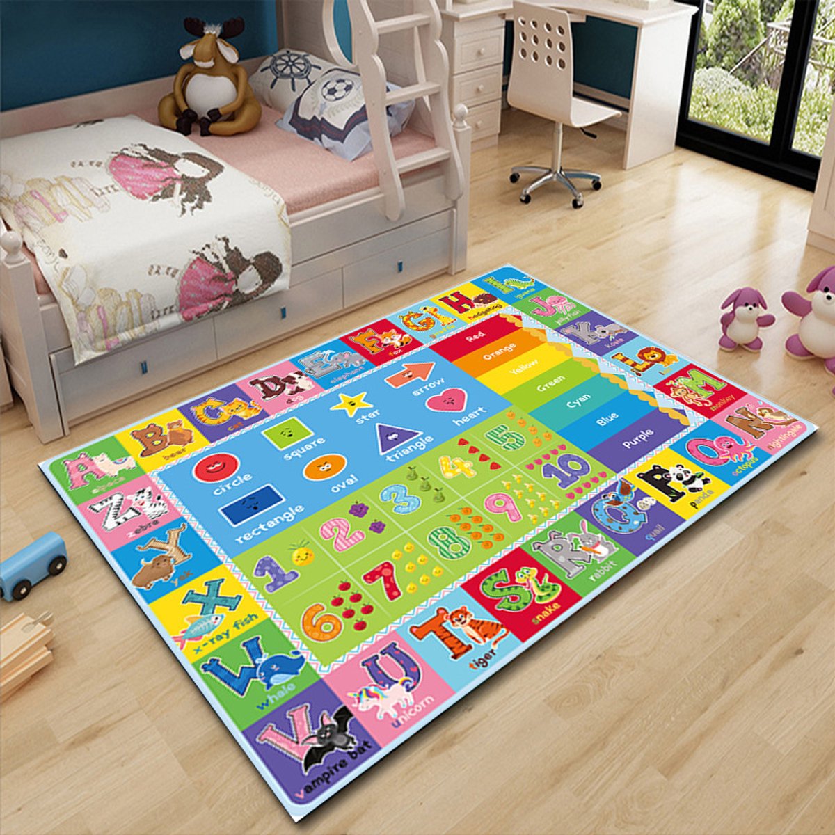 Autospeelmat - Wegtapijt Kinderen - Spelen met Auto's - Antislip Onderkant - 50*80cmsnelweg‑8