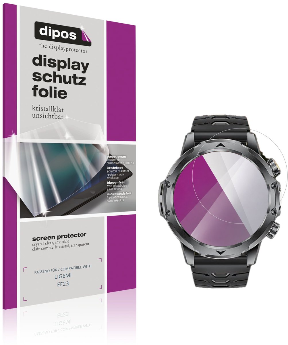 dipos – 6x Beschermfolie geschikt voor LIGEMI EF23 | Krasbestendige & heldere Screenprotector Ultra-Thin