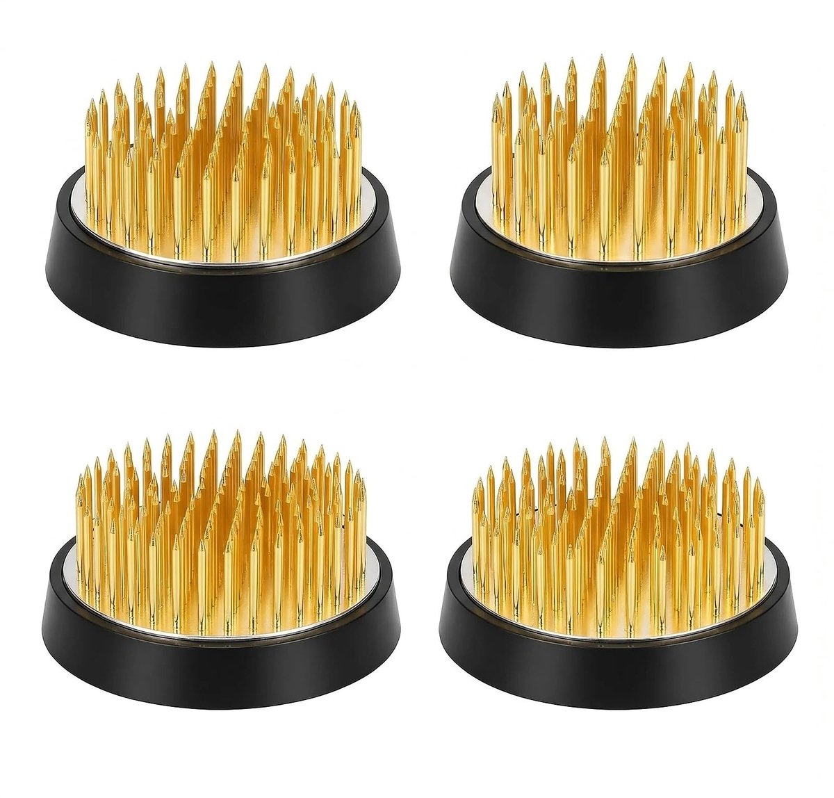 Solidchoice - Set van 4 Roestvrijstalen Steekegels voor Bloemstukken van 34/40/46/50 mm