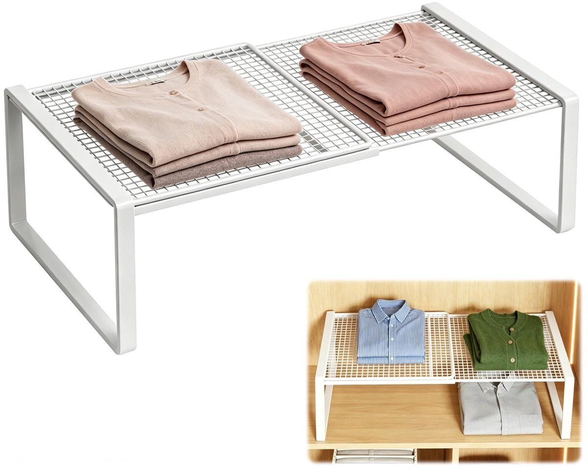 Solidchoice - Uitbreidbaar Kastrek met Verstelbare Planken