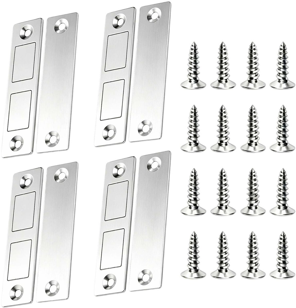 Solidchoice - Set van 4 Sterke Deursluiters en Magneetsluitingen voor Meubels