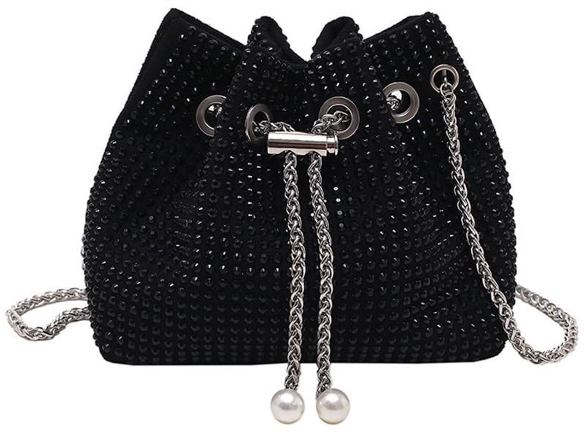 Solidchoice - Elegante Bucket Bag Dames Met Kettingriem
