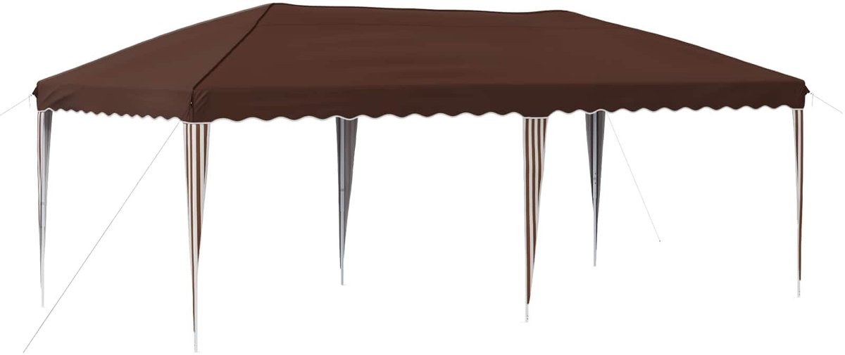 Solidchoice - Pop-up Partytent 575 x 290 x 245 cm Bruin met Waterafstotend Dak