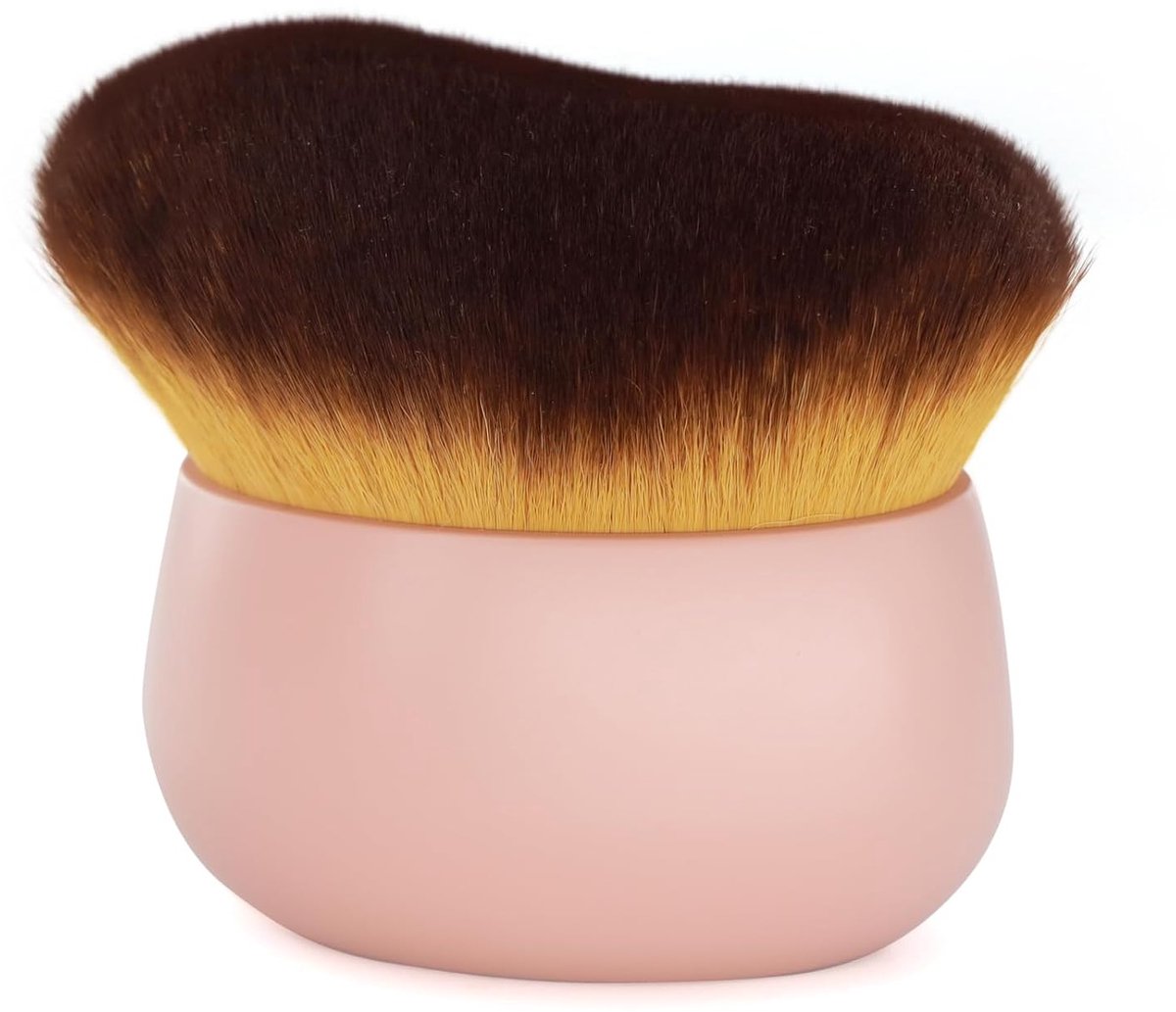 Extra grote zelfbruiningskwast, kabuki-kwast voor het lichaam, foundationkwast voor zelfbruining, make-upkwast voor zelfbruining zonder zon, applicator voor zelfbruiningshandschoen, mengkwast voor zelfbruiningsmousse (roze)