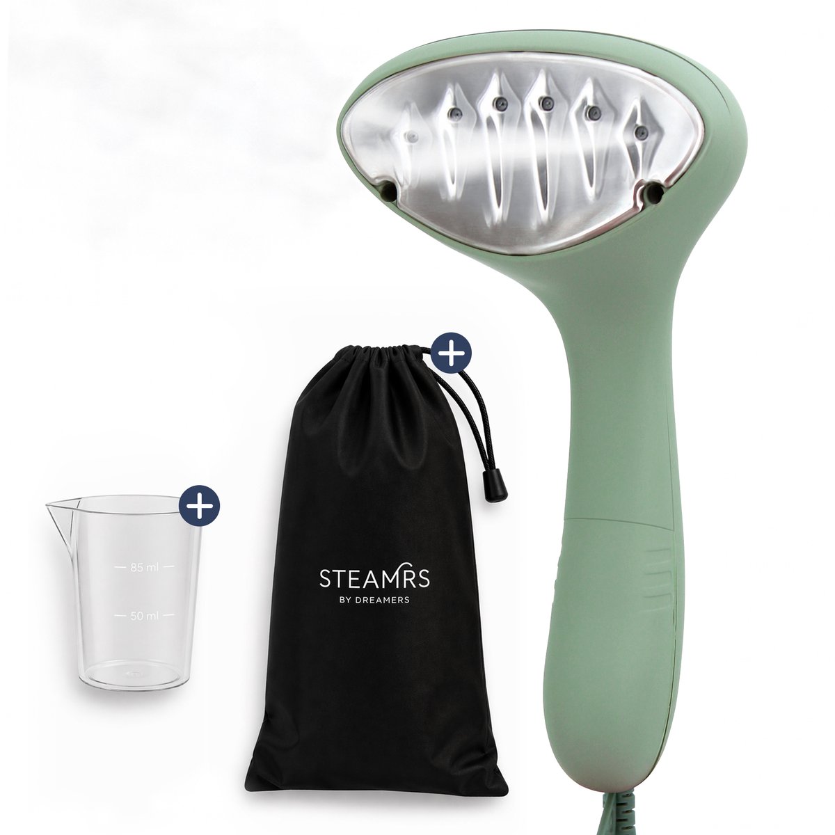 Bol.com STEAMRS - Krachacht - 1500W - Incl. 2-in-1 Stoomhandschoen & Opbergzak - Lichtgewicht Stoomapparaat - Handstomer voor Kl... aanbieding
