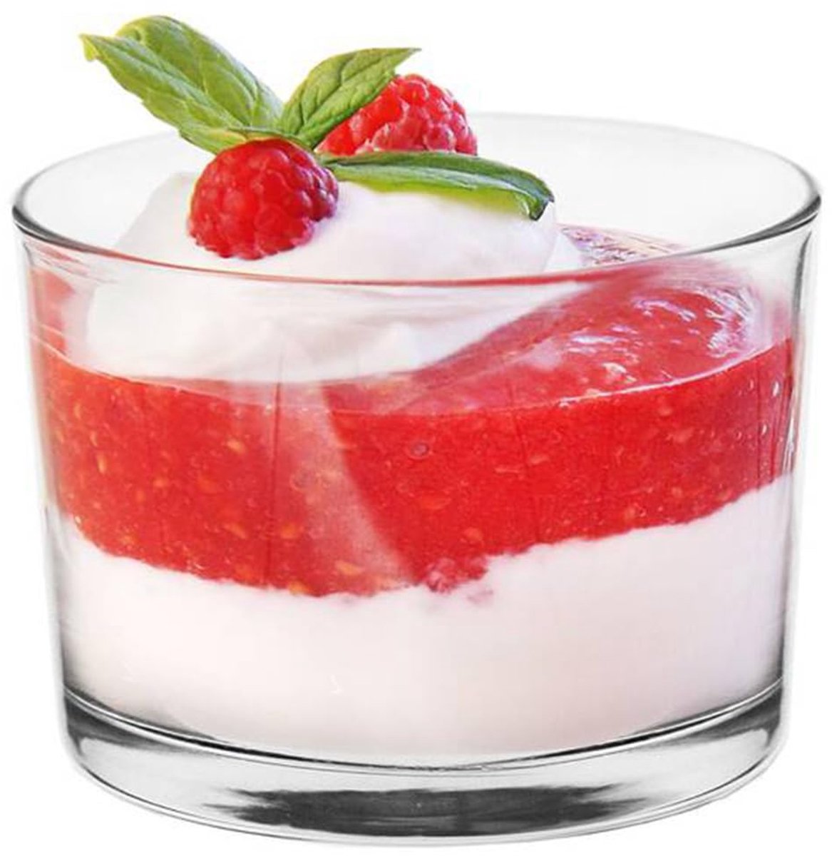 Famanu – Set van 6 glazen dessertschalen, 150 ml, ideaal voor ijs en salades